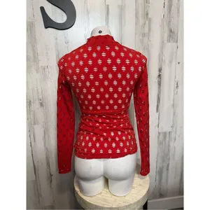 Red long sleeve top Red thumbnail 7
