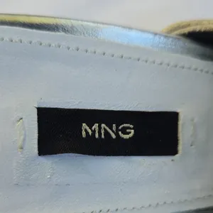 Mango Metallic Silver Mules thumbnail 2