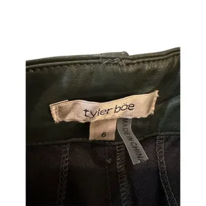 Tyler Boe Rebecca Wide-Leg Faux Vegan Leather Pants Green Size 6 Casual thumbnail 9