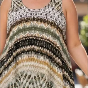 💜 Established 1962 Colorful Boho Flowy Tank Top Blouse thumbnail 1