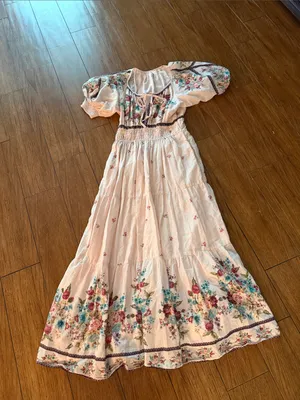 Anthropologie Somerset Puff Sleeve Dress- size Small thumbnail 2