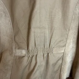Spiegel Army Style Jacket Coat Womens Size 14 Leather Tan Vintage Vtg thumbnail 5