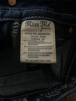 Miss Me Jeans Women's Size 30 Hailey Skinny Jeans Embellished Embroidered Bling thumbnail 16