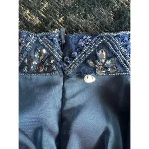 Sherri Hill 2 Piece Chiffon Skirt/Embellished Top Blue Size 6 Style 51296 Formal thumbnail 10