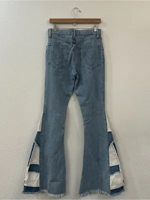 Show Me Your Mumu Woodstock Flare Bell Bottom Jeans Size‎ 28 Echo Wash thumbnail 8