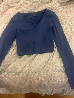 aerie blue long sleeve thumbnail 1