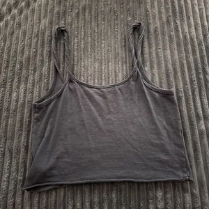 Aerie Cropped Twisted Tank Top thumbnail 3