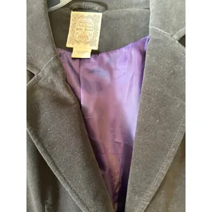 Ralph Lauren Polo Vintage 80s‎ Black Velvet Two Button Jacket Women's Size M thumbnail 6
