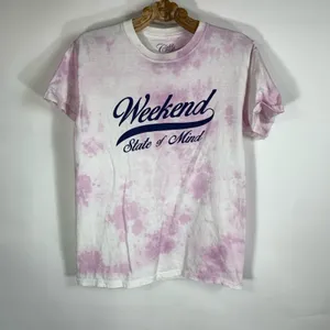 Cold Crush Tie Dye Graphic Tee T Shirt Sz Medium Weekend thumbnail 5