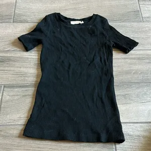 Tory Burch ribbed short sleeve top thumbnail 1