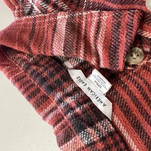American Eagle Oversized Soft Cotton Flannel Button Long Sleeve Shirt Size Small thumbnail 8