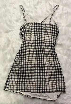 Free People nodia gingham check wrap mini dress size 6 thumbnail 5