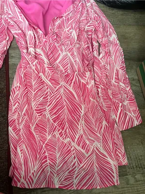Lovers and Friends Makena Mini Dress Fuchsia Leaf Size S thumbnail 7
