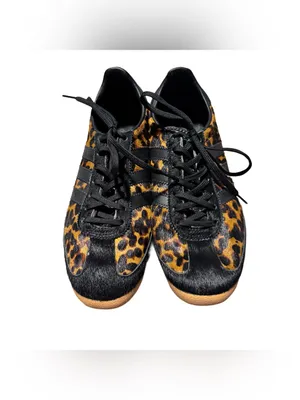 Adidas SL 72 OG Leopard Print Collegiate Green Women's 7 Fur Sneaker Low Top thumbnail 5