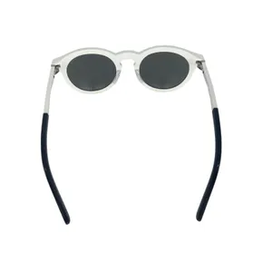 Moncler Odeonn ML0291 21C White Black Round Sunglasses Unisex thumbnail 9