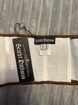 Halloween Sleek Brown Belt Pirate Corset thumbnail 3