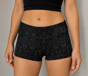 PINK Victoria’s Secret Tribal Print Fold Over Yoga Shortie Shorts thumbnail 1