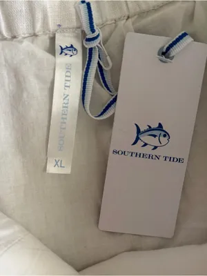 NWT Southern Tide Leighton‎ Linen Tie Back White Maxi Dress thumbnail 5