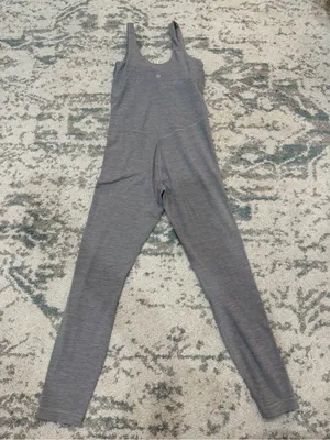 Lululemon Align Bodysuit 25” Heather Gray Built In Bra Size 6 thumbnail 4