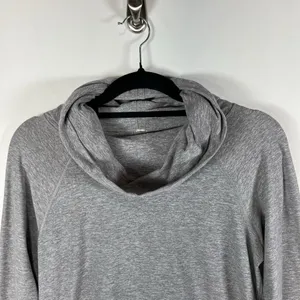 Lululemon Womens Gray Make A Move Long Sleeve Cowl Neck Pullover sz‎ 8 thumbnail 3