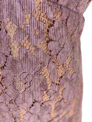 Free People Womens Dangerous Love Deep V Lace Mini Dress Purple Size 12 NEW Boho thumbnail 9