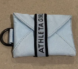 Athleta Girl Light Blue Card Holder Key‎ Ring Wallet thumbnail 1