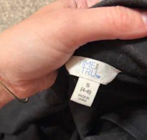 Time and Tru Black Moto Jacket with Gold-Tone Hardware thumbnail 4