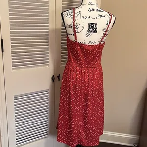 Laishen Spaghetti Strap Dress Size medium NWT Red thumbnail 5