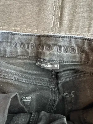American Eagle Shorts Jean Black Ripped thumbnail 2