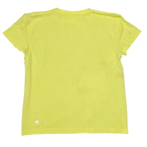Lululemon Swiftly Tech Crew Neck Top Women's 8 Fluorescent‎ Yellow STAINED thumbnail 2