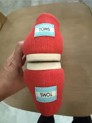 Toms Orange Alpargata Canvas Slip-On Flats 6.5 thumbnail 3
