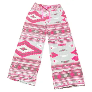 Simply Southern Pajama Lounge Pants Pink Gray White Medium / Large 8/12 thumbnail 1