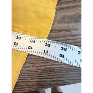 Frame Yellow Kumquat Ramie Double-Lined Long Sleeve V-Neck Kaftan Maxi Dress‎ M thumbnail 13