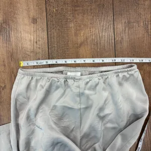 LESET Women's Barb Wide Leg Pant Watercress Silky Gray Size S Minimalist FLAWED thumbnail 11