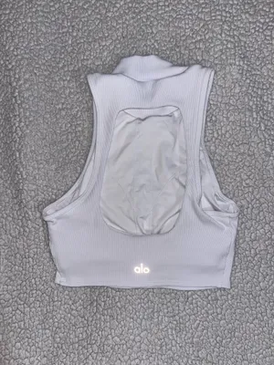 Alo Yoga Ribbed Dynamite Crop Tank thumbnail 7