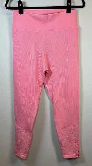 Offline by Aerie Main Squeeze High Waisted 7/8 Leggings Pink Textured Stretch XL thumbnail 1