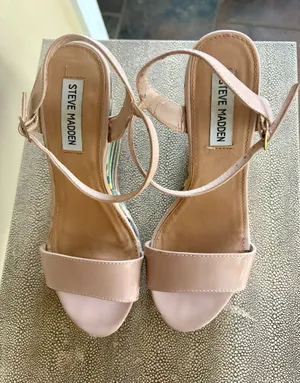 Steve Madden Nude Wedge Heels Platform thumbnail 5