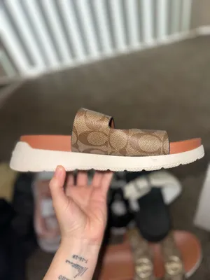 Coach Sandals Platform Leather thumbnail 7
