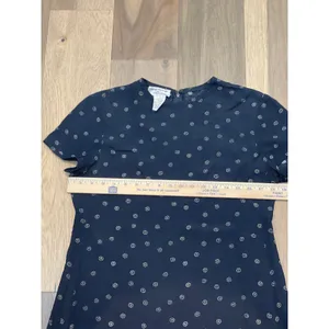 Rena Rowan for Saville Maxi Dress Size 6 Black White Circle Print 90s thumbnail 6