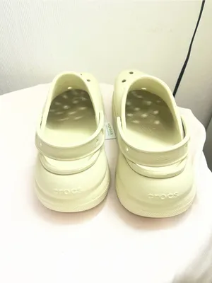 CROCS Classic Platform Clogs in Light Cream thumbnail 2