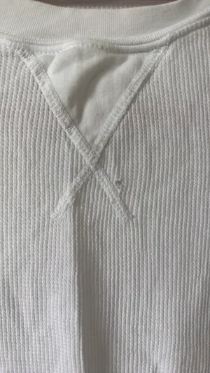 Brandy Melville Waffle Knit Long Sleeve White thumbnail 3