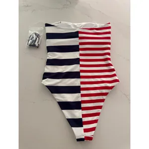 BEACH RIOT Amber One Piece Star Spangled Stripes Size XS NEW thumbnail 5