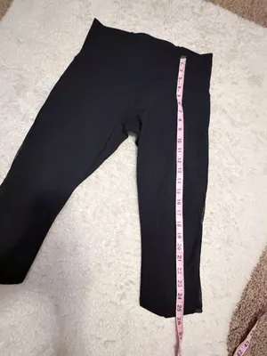 lululemon athletica black train times crop leggings size 10 thumbnail 4
