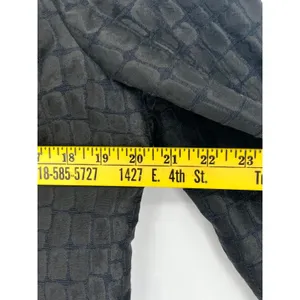 CHICO'S 1 Blazer Medium 8‎ Black Crocodile Embossed Textured Professional Dress thumbnail 5