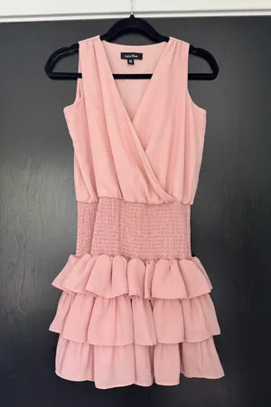 Lea & Viola Pink mini ruffle dress thumbnail 1
