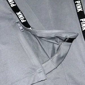 Pink Victoria’s Secret Gray High waist Track Pants(Size Small) thumbnail 9