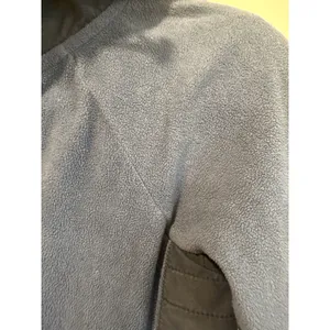 Abercrombie & Fitch Blue Full Zip Fleece Hoodie Quilted Panels Thumbholes Small thumbnail 4