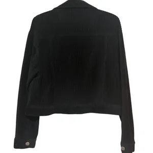 Molly Green Women's Black Wide Corduroy Cropped Jacket Size M thumbnail 3