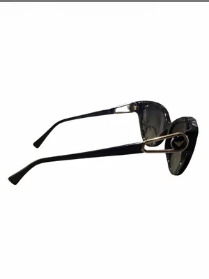 Emporio Armani Black‎ Cat-Eye Sunglasses with Case and Accessories thumbnail 9