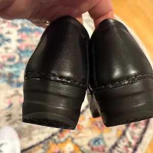 L.L. Bean Clog Women's Black Leather Professional Mules 8 thumbnail 6